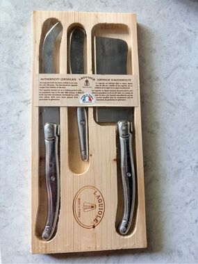 French Home 3-Piece Laguiole Cheese Knife Set